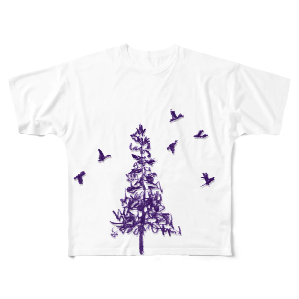 NIKORASU GOのアウトドアデザイン「FOREST」（Tシャツ・パーカー・グッズ・ETC） All-Over Print T-Shirt