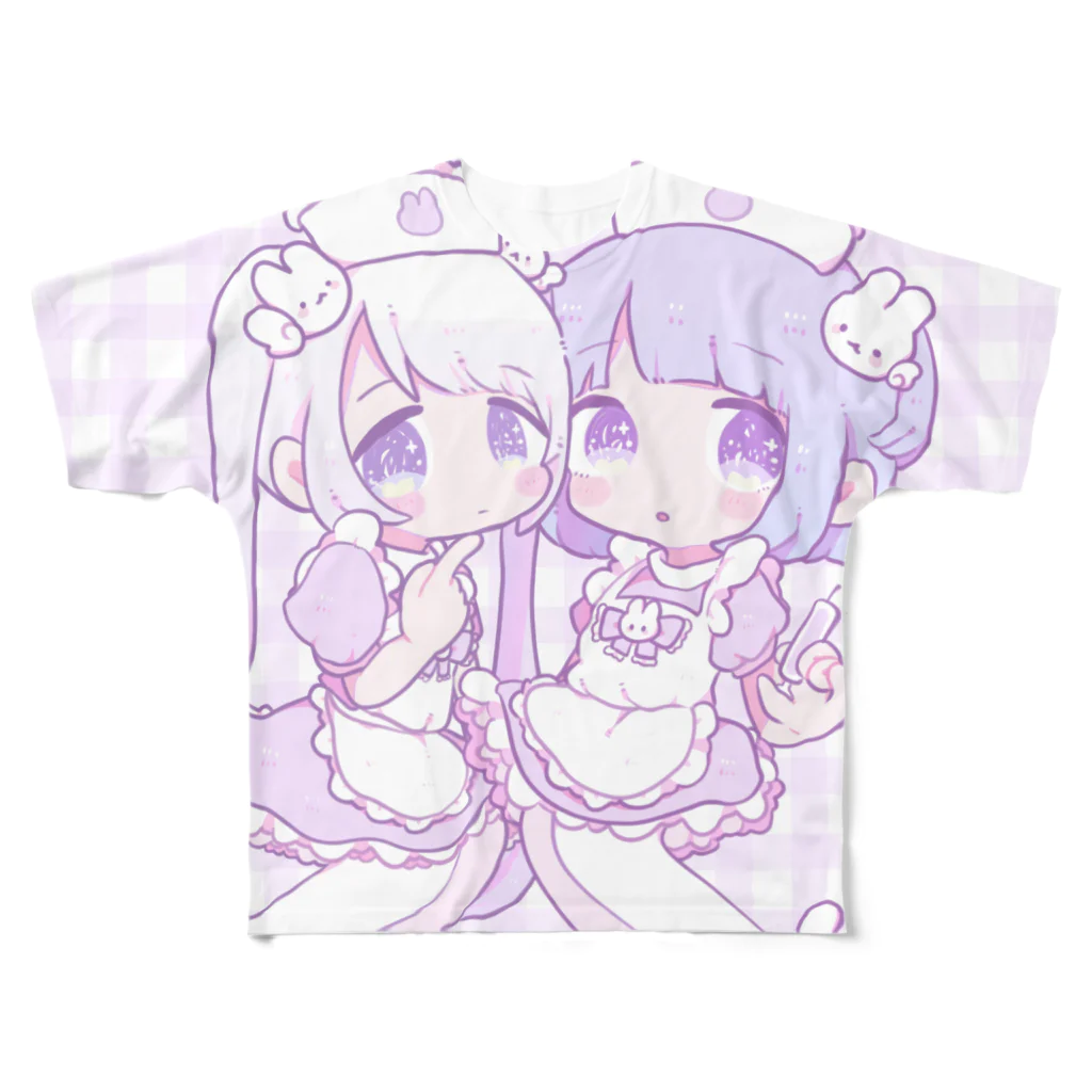 すあのangel×nurse フルグラフィックTシャツ