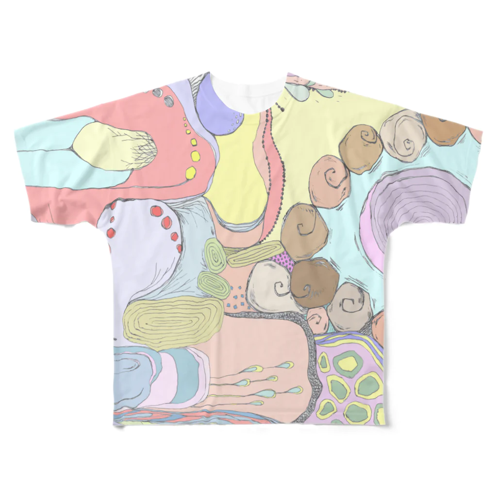 【Yuwiiの店】ゆぅぅぃーの模様 All-Over Print T-Shirt