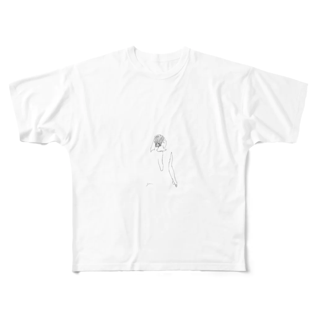 GEMs.のback フルグラフィックTシャツ