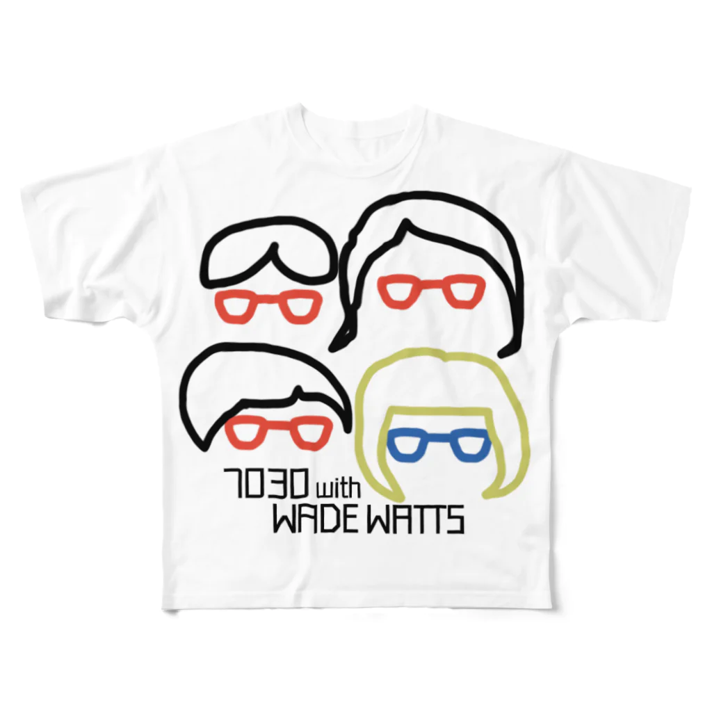7030ナオミオ百貨の7030ナオミオ with WADE WATTSグッズ All-Over Print T-Shirt