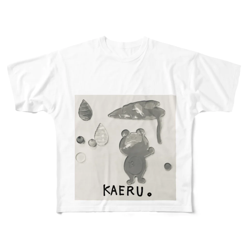 Ｓakuraroomのひかえめなカエルくん All-Over Print T-Shirt