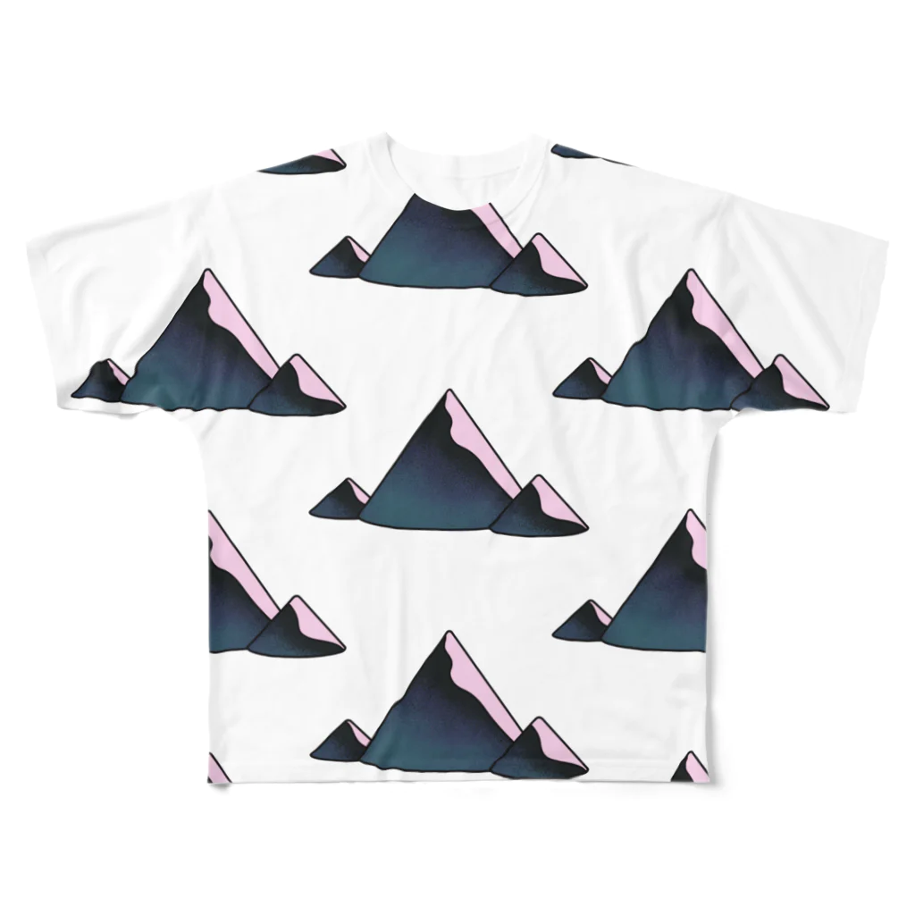 メタラー見習いの山 All-Over Print T-Shirt