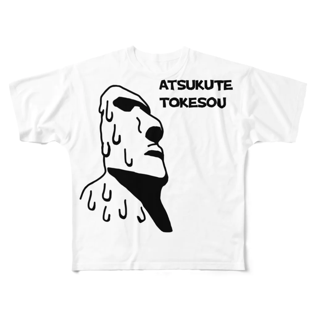 すとろべりーガムFactoryのモアイ 夏…屋外の嘆き All-Over Print T-Shirt