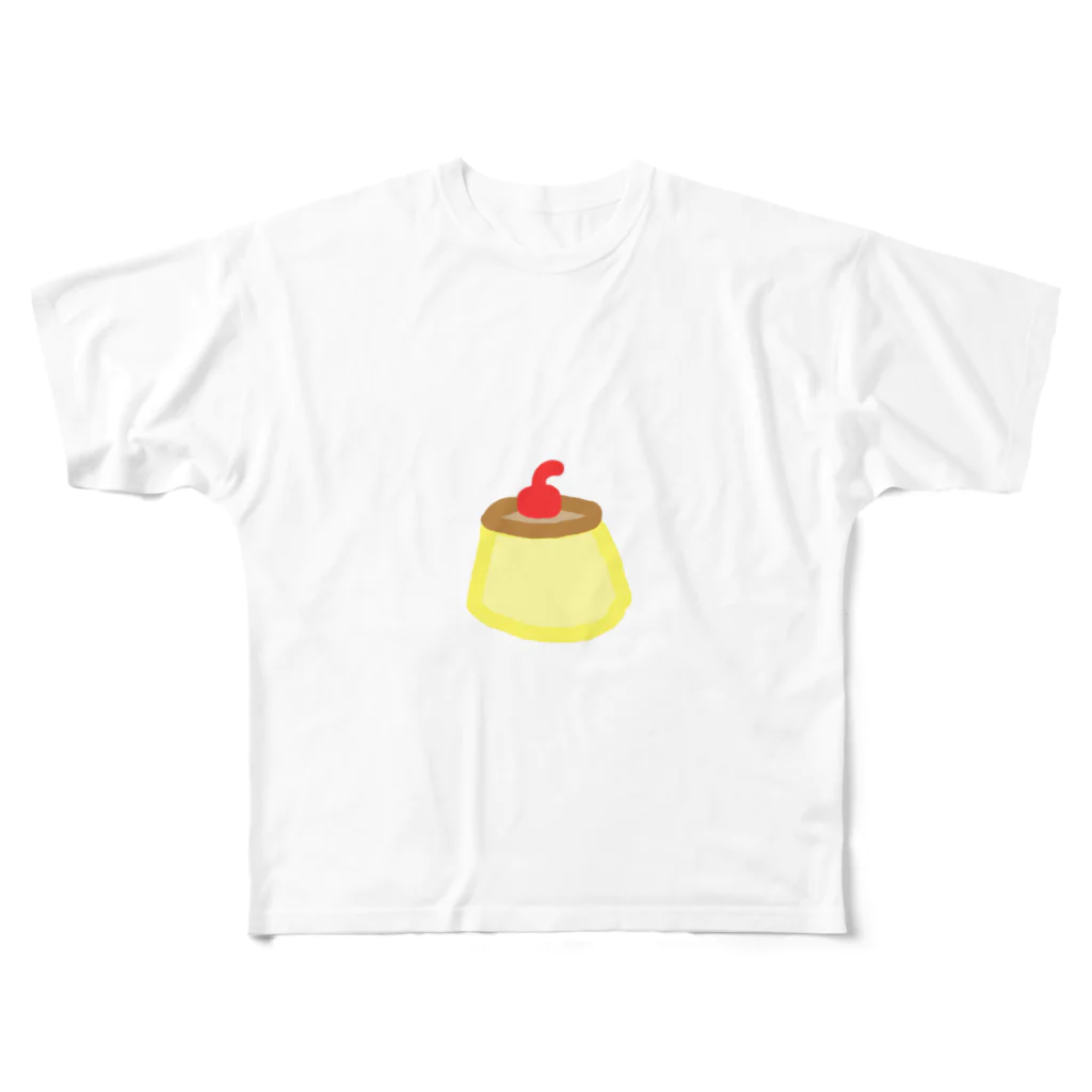 soysoysauceのプリン All-Over Print T-Shirt