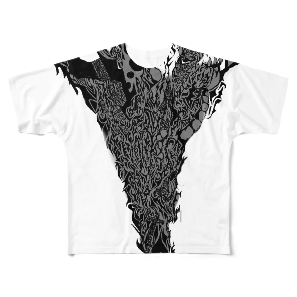 模様濃縮研究所のワクワク All-Over Print T-Shirt