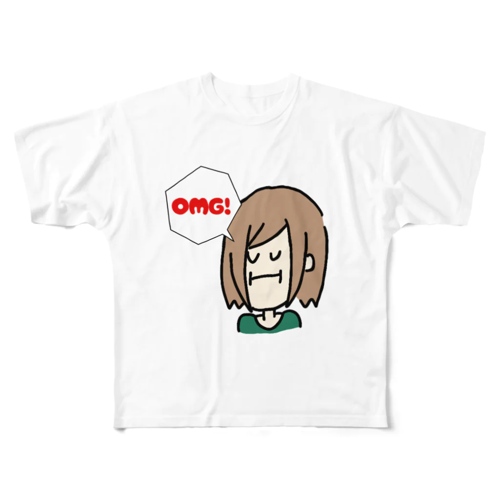 uri♡*ふぁくとりーのOMG！ All-Over Print T-Shirt