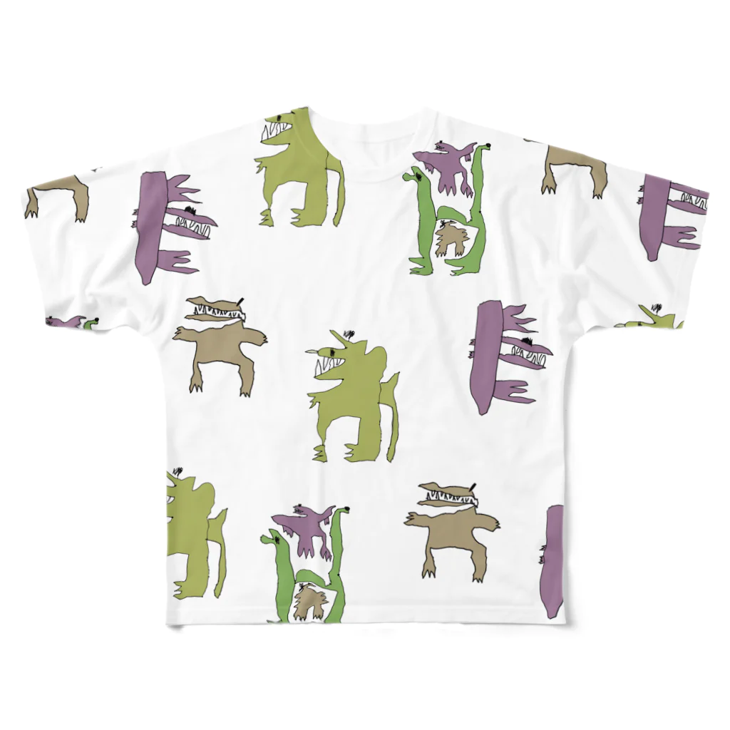 まるいようやの5歳が描いた恐竜 All-Over Print T-Shirt