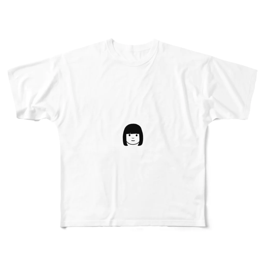 akomonoのオカッパ フルグラフィックTシャツ