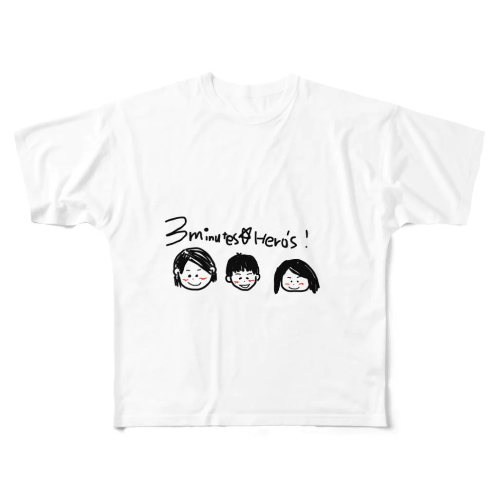 mykiiinuの3minutes★Hero's フルグラフィックTシャツ