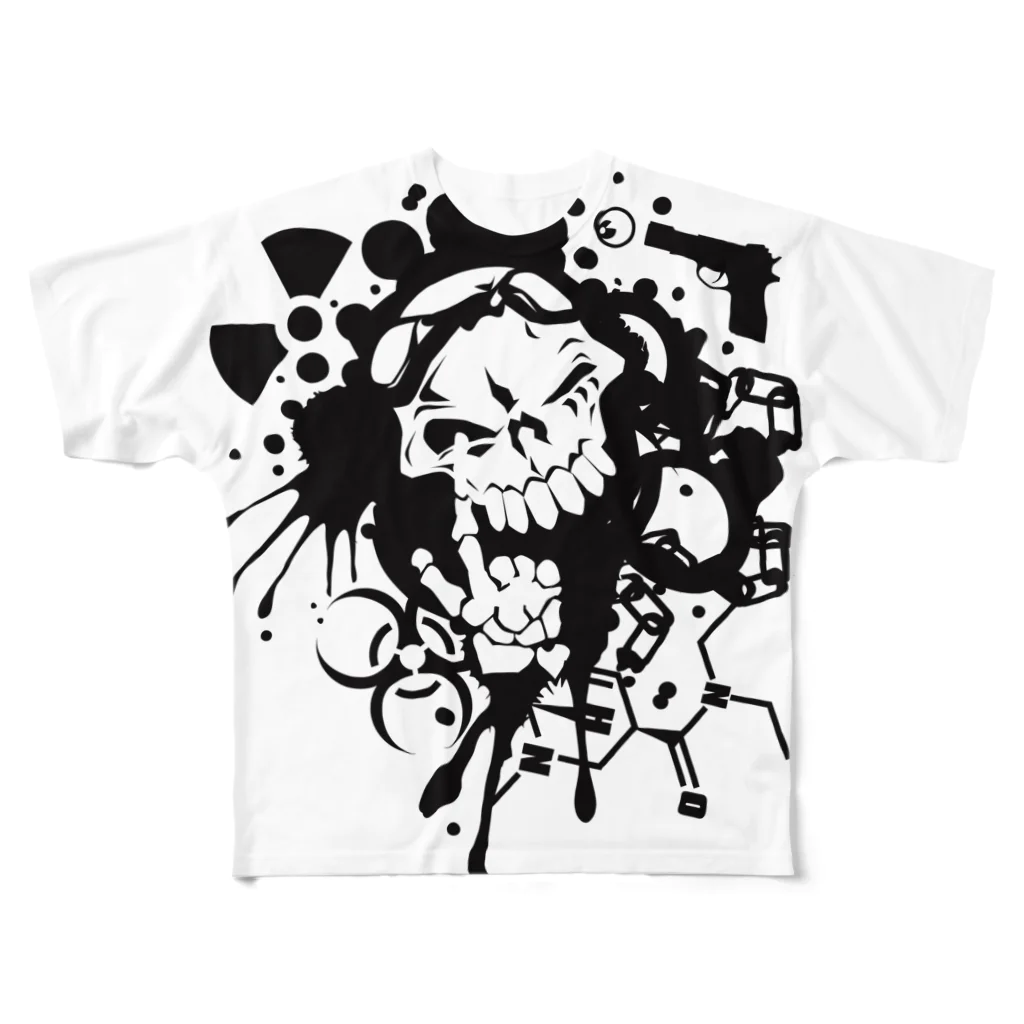 AURA_HYSTERICAのBAD_FAITH All-Over Print T-Shirt