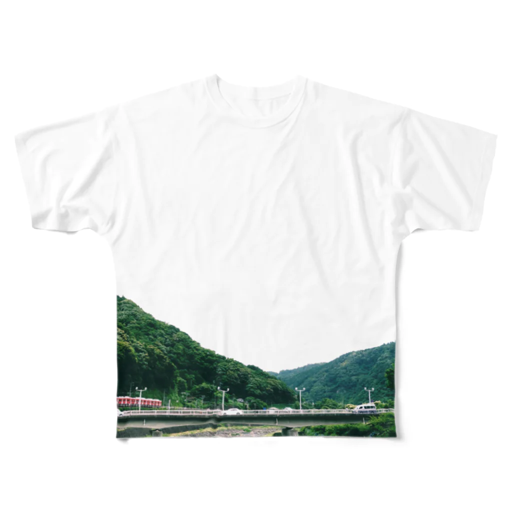 左沢のhakone yumoto フルグラフィックTシャツ