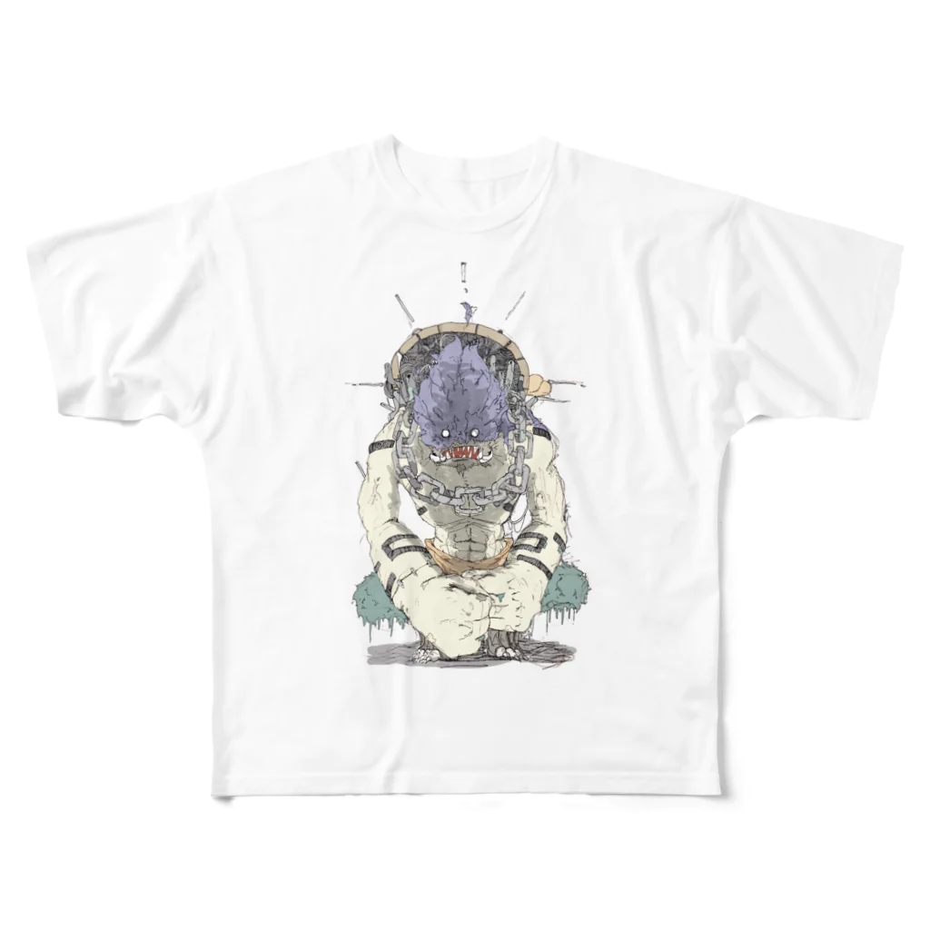 Ckira (シキラのchain Man フルグラフィックTシャツ