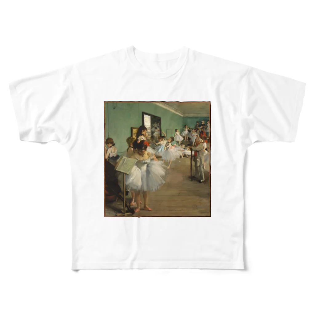 Art Baseのダンス教室 / エドガー・ドガ(The Dance Class 1874) All-Over Print T-Shirt