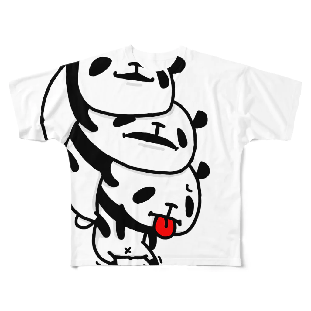 NEKOZE PANDAのとりぷるねこぜパンダ All-Over Print T-Shirt