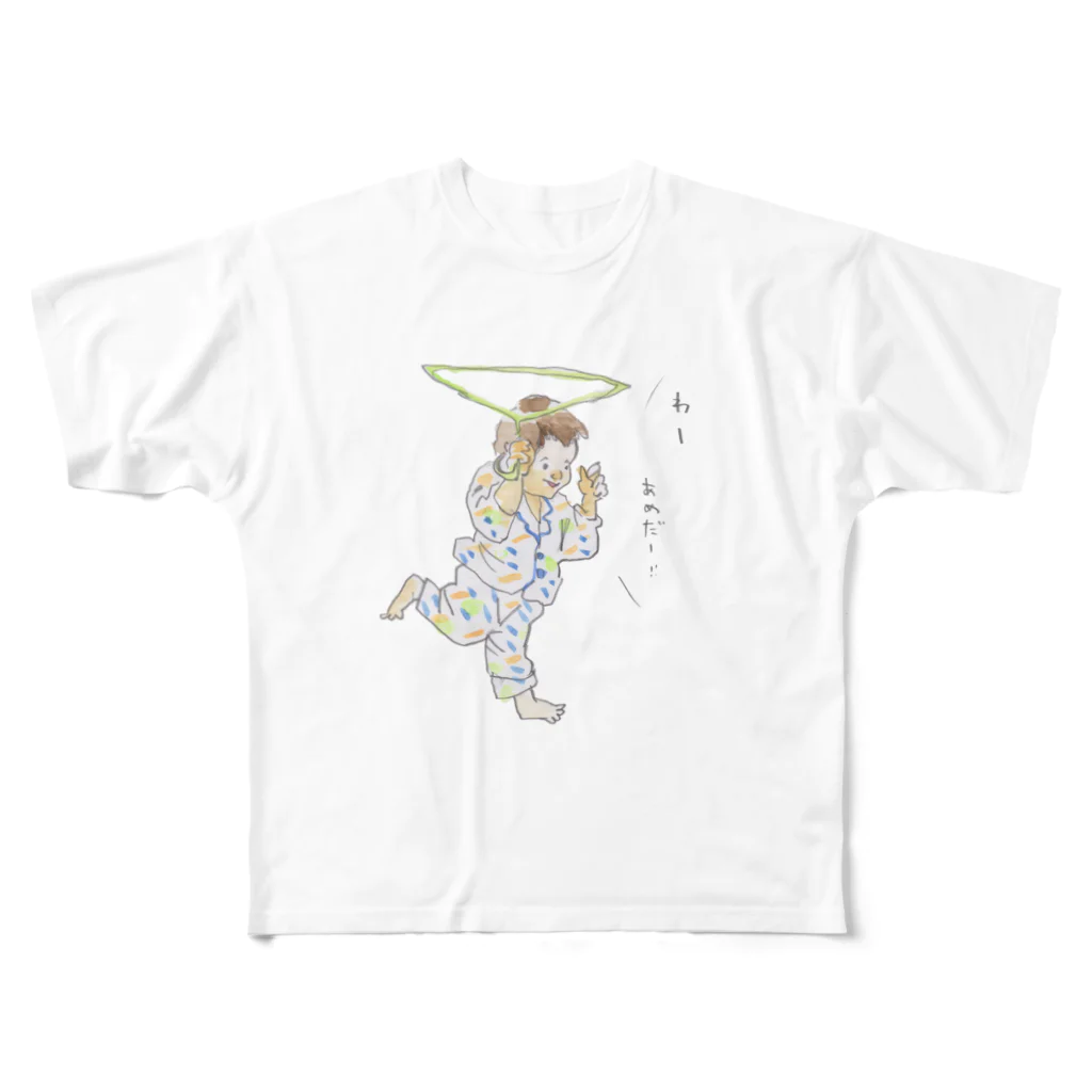 Eri Yamauchiのハンガー傘 フルグラフィックTシャツ