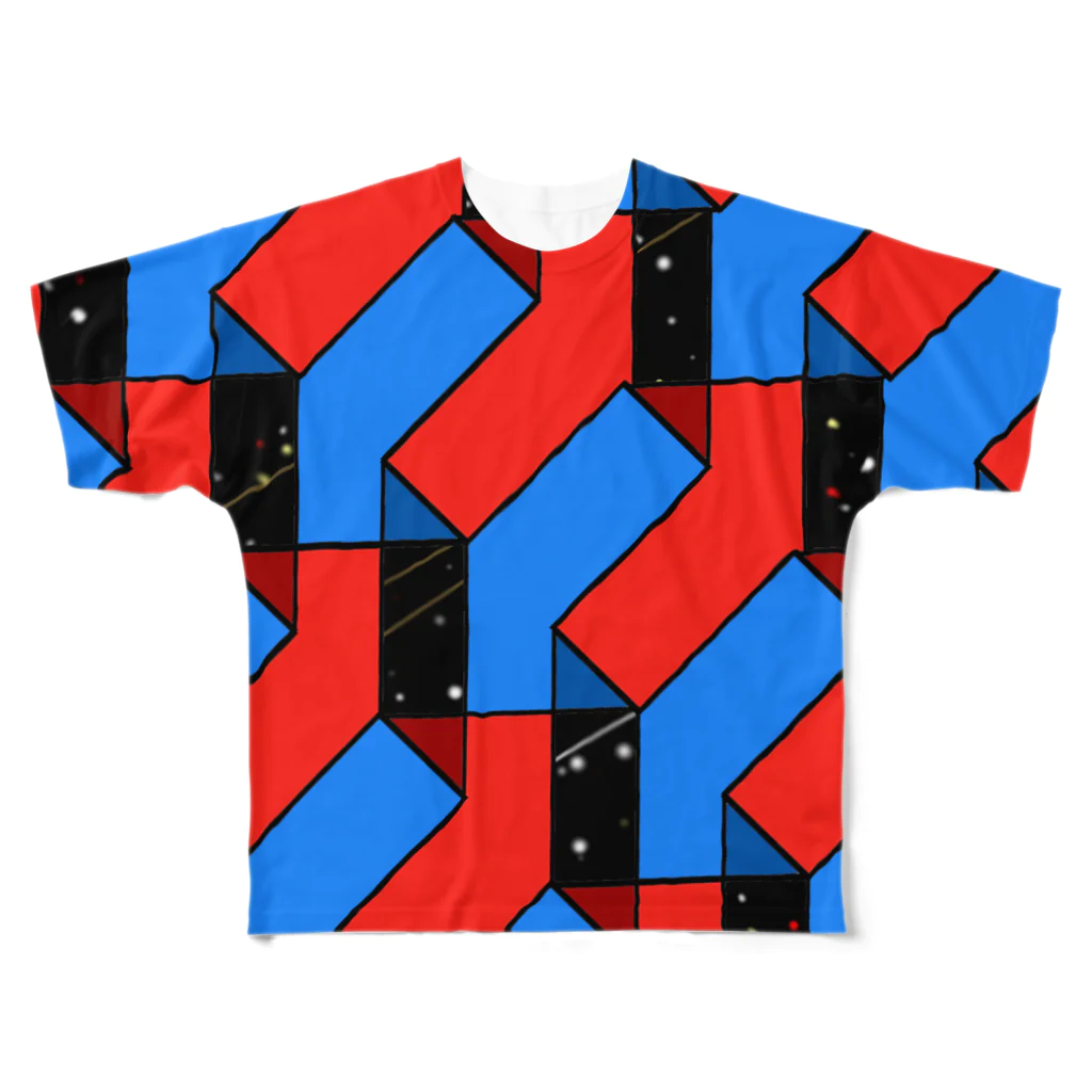 夏のどんぶり(ドンブリ)　ブラザーズ【ドンブラ】のUP.DOWM 2 All-Over Print T-Shirt