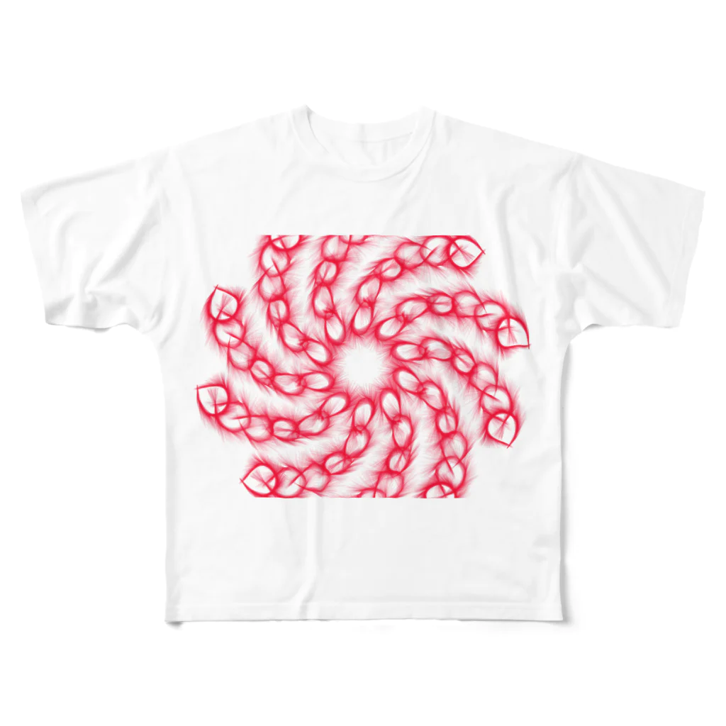 ミラくまのトルネード・チェーン All-Over Print T-Shirt