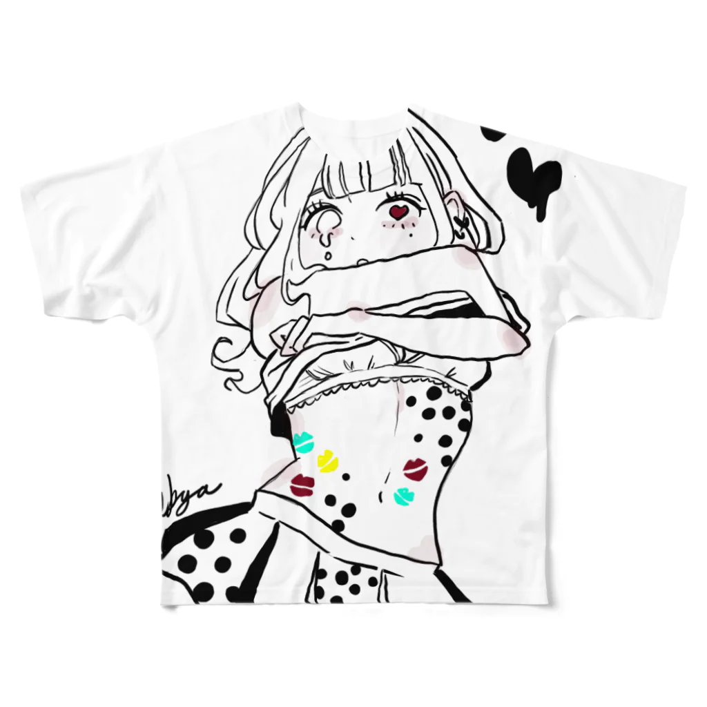 すっきゃのタピオカガール All-Over Print T-Shirt