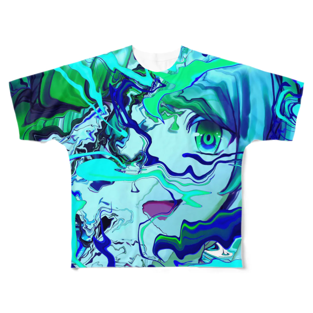 aiso momokaの（＾◇＾） All-Over Print T-Shirt