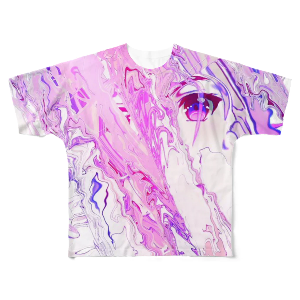 aiso momokaの(^ ^)^ - ^ All-Over Print T-Shirt