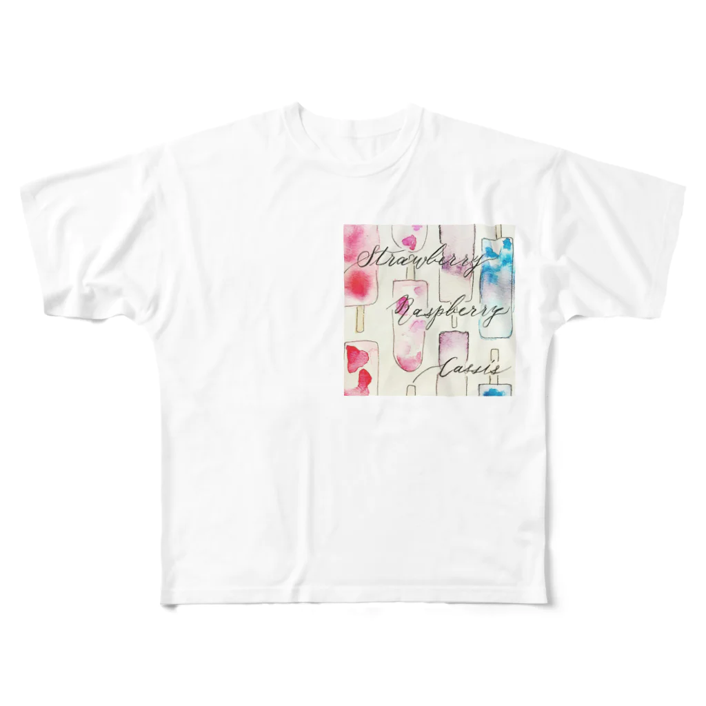 アクアリトゥンのアイスクリーム・グラデーション All-Over Print T-Shirt