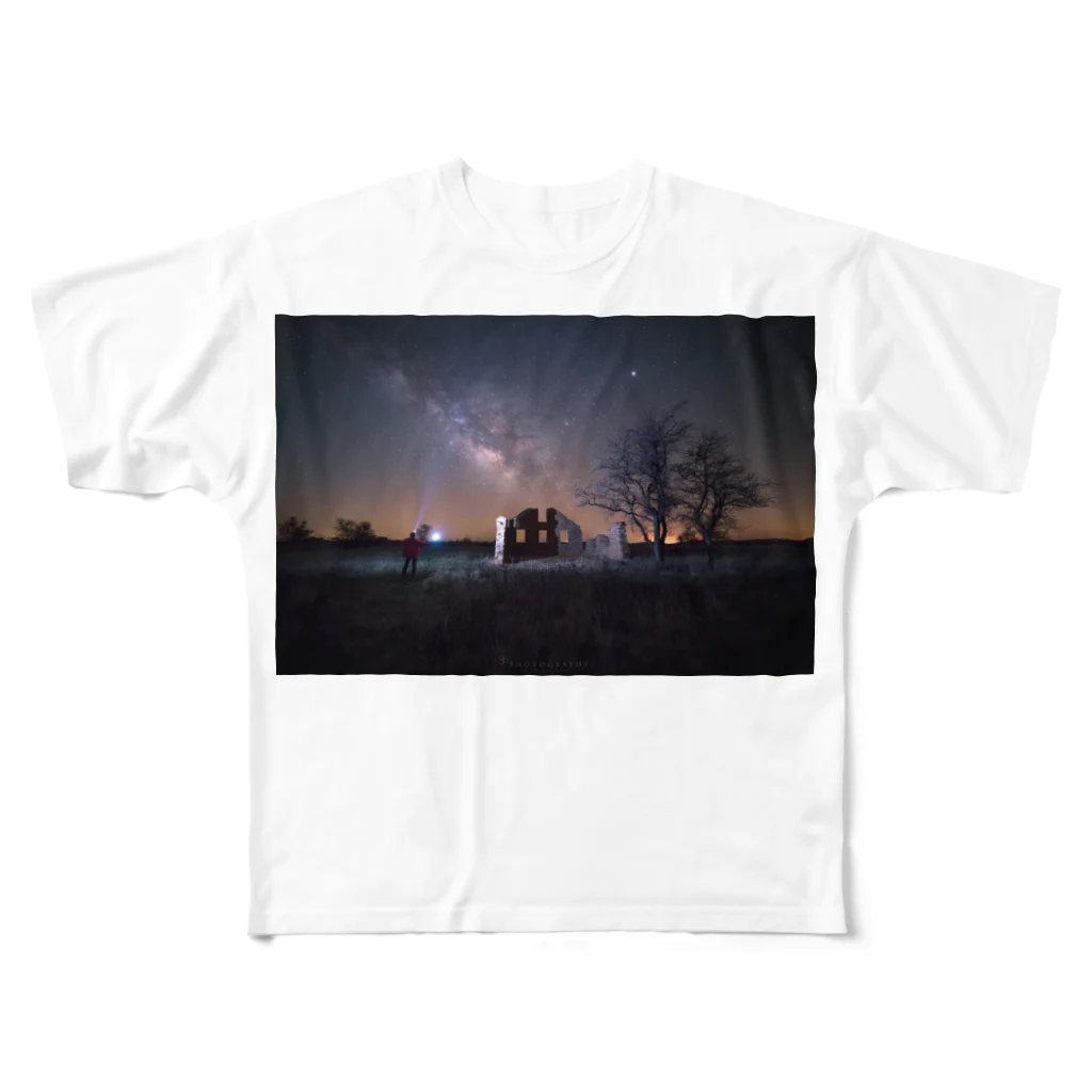 816photographyのライトペイントアート（テキサス） フルグラフィックTシャツ