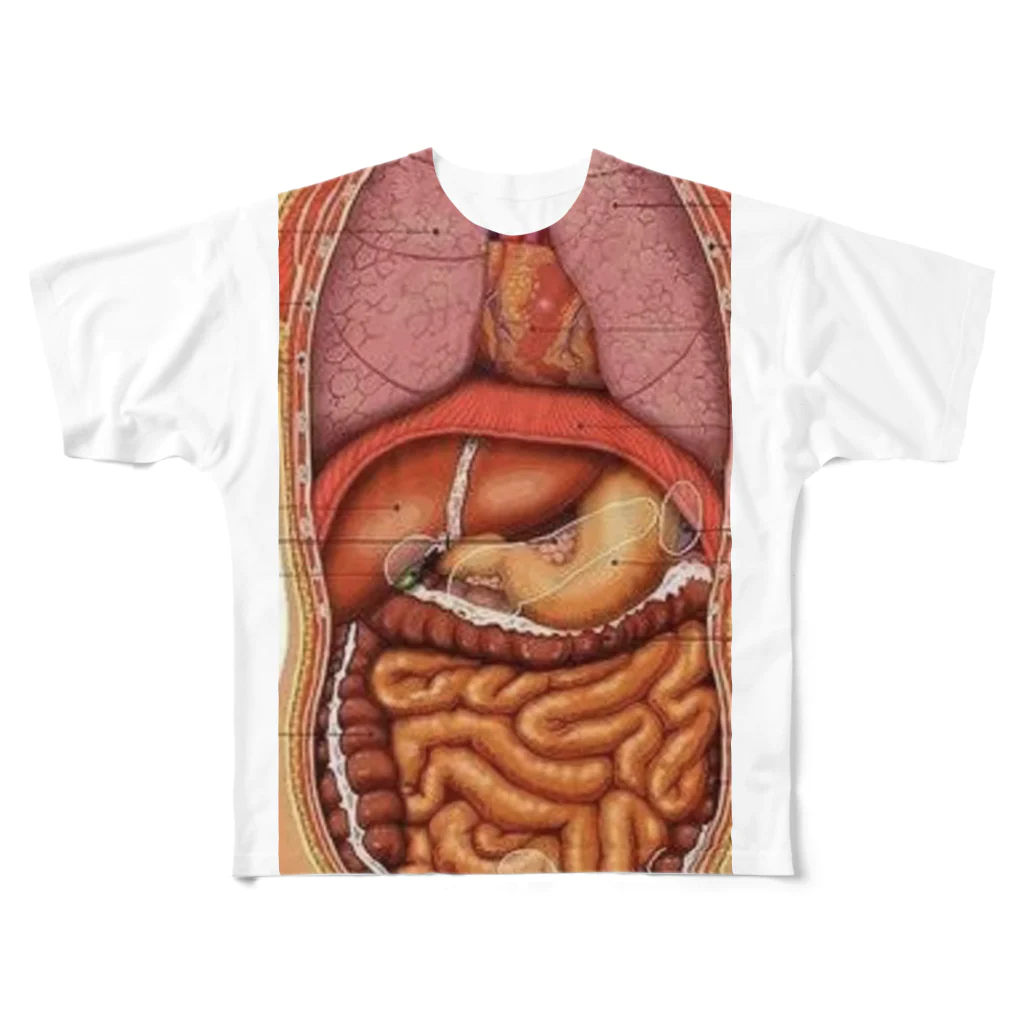 Liarのmodel of the human body  フルグラフィックTシャツ