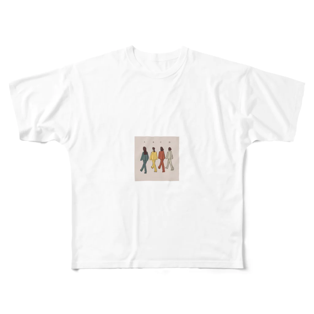 TLYSのイケてるABCD All-Over Print T-Shirt