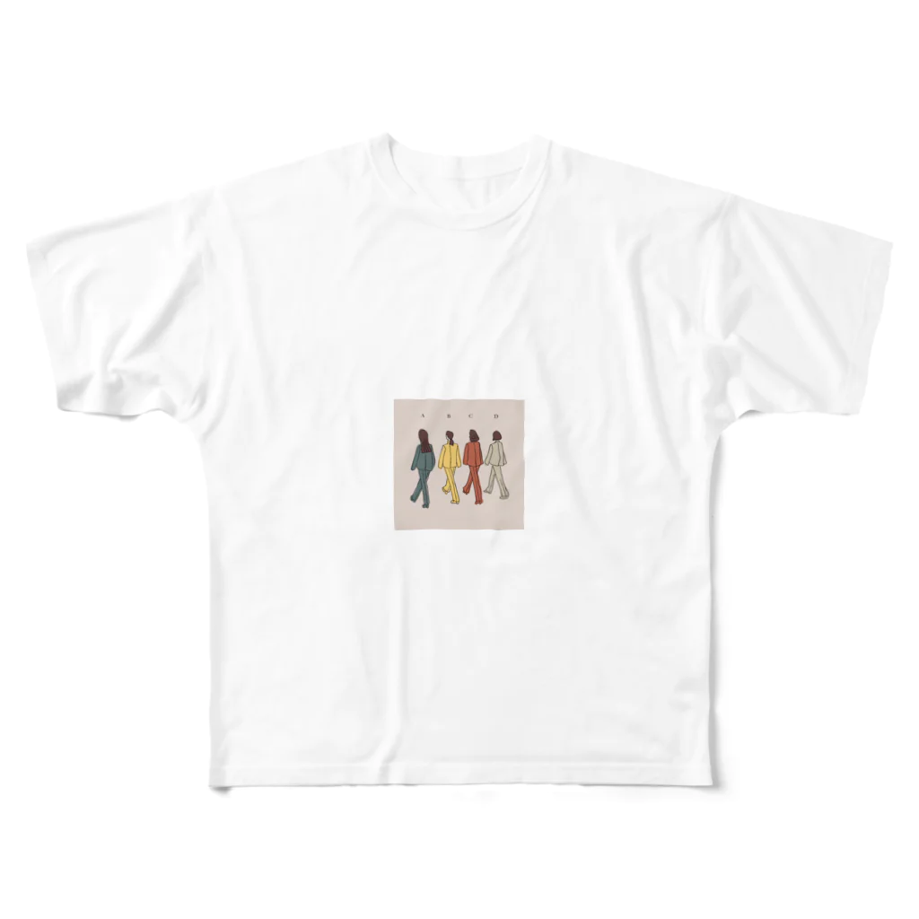 TLYSのイケてるABCD フルグラフィックTシャツ