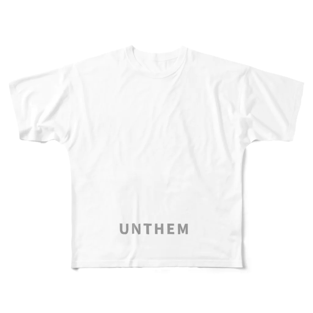 UNTHEMのUn .t back logo フルグラフィックTシャツ