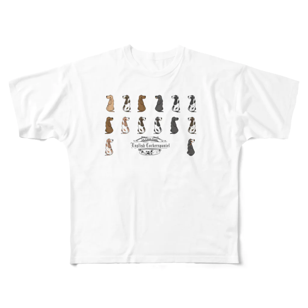 Saori  BTのle chien tronc ver.2 14dogs フルグラフィックTシャツ