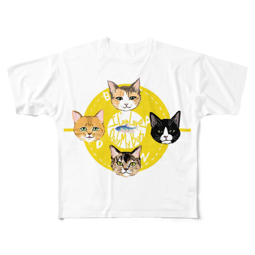 ねこかわいいのabdn from ちば フルグラフィックTシャツ