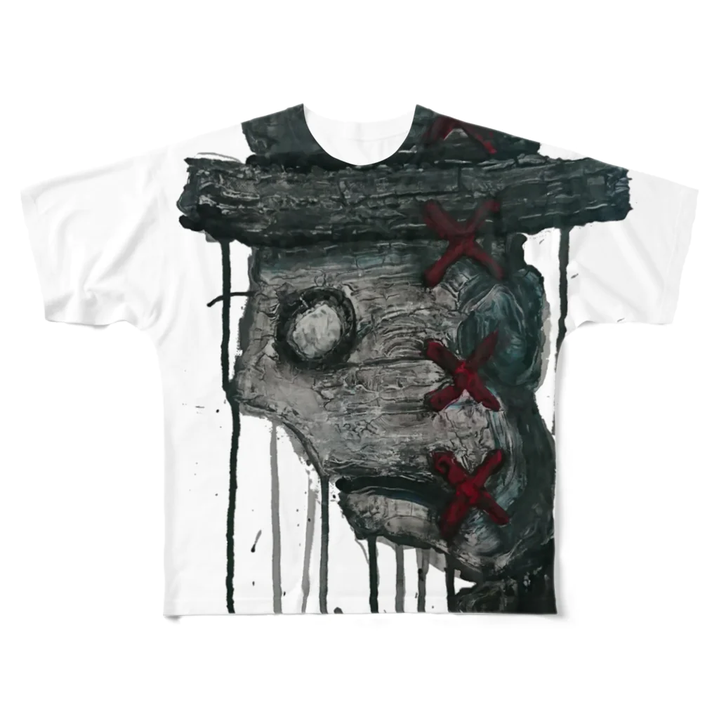 tonerinohitoのトップハット翁 All-Over Print T-Shirt