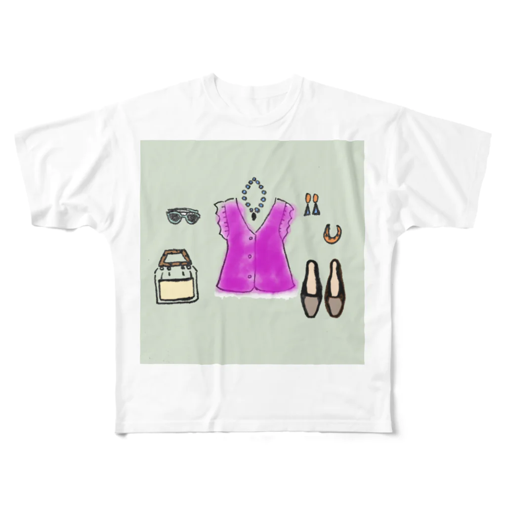 maypのファッションスナップ All-Over Print T-Shirt