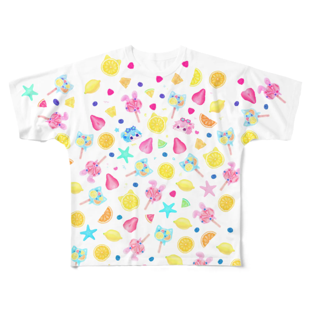 ちょろり♡の前面のみ fresh summer party! All-Over Print T-Shirt