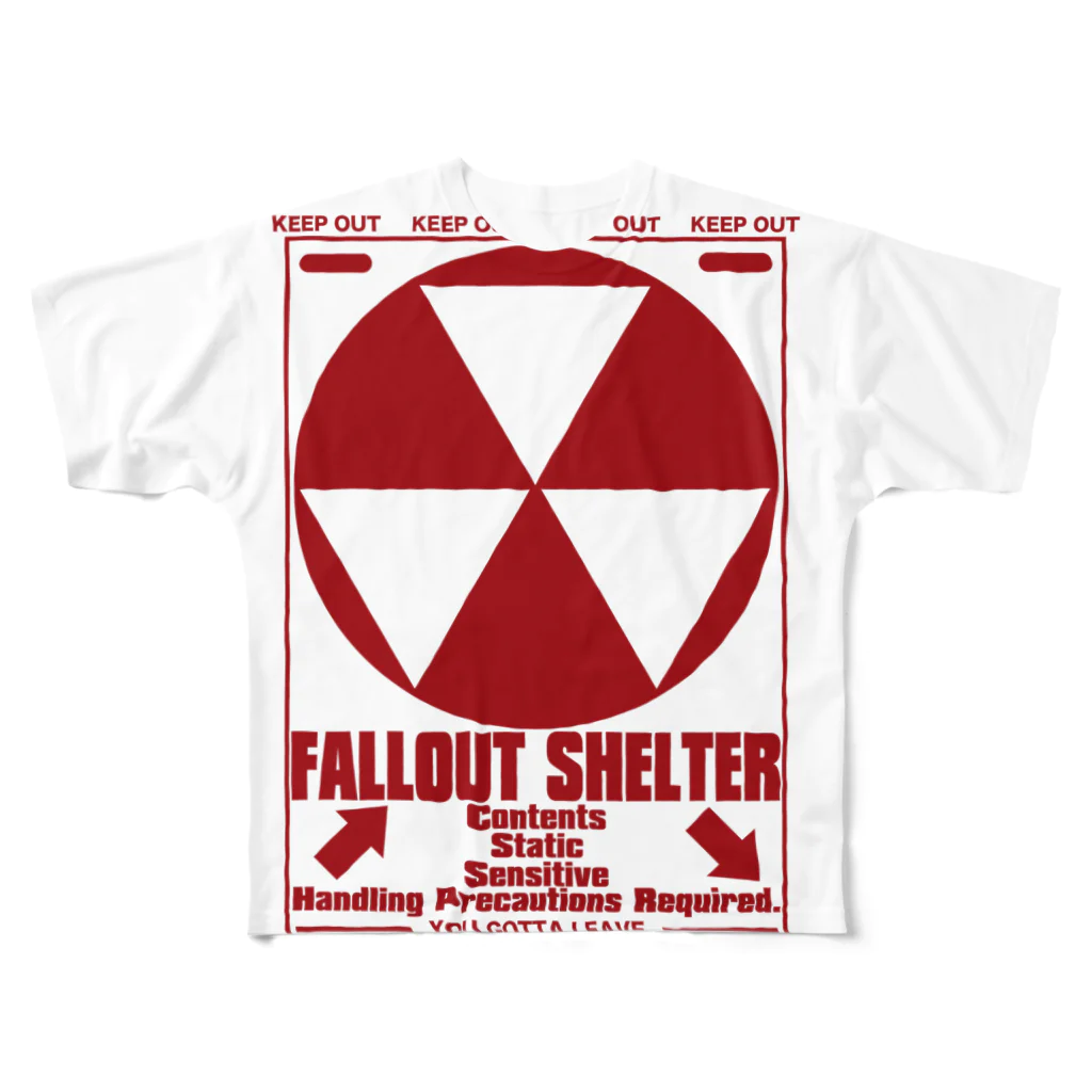 AURA_HYSTERICAのFallout_Shelter All-Over Print T-Shirt