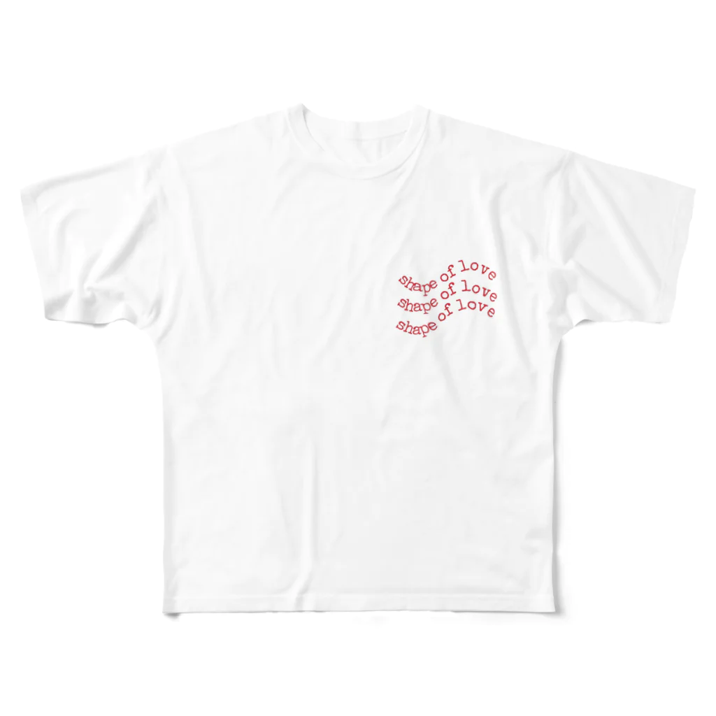 ま る。の愛の形T All-Over Print T-Shirt