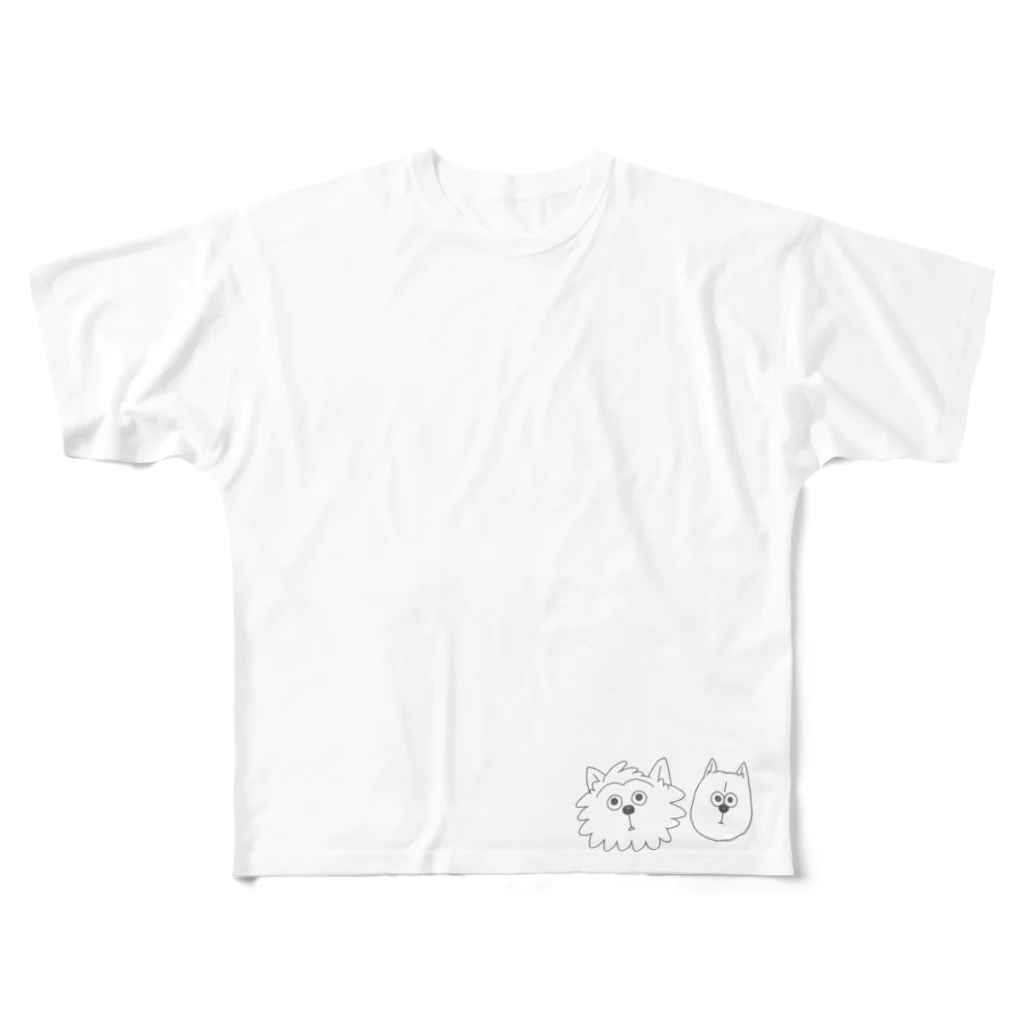 大畠クラフト部のくまともけのいぬ All-Over Print T-Shirt