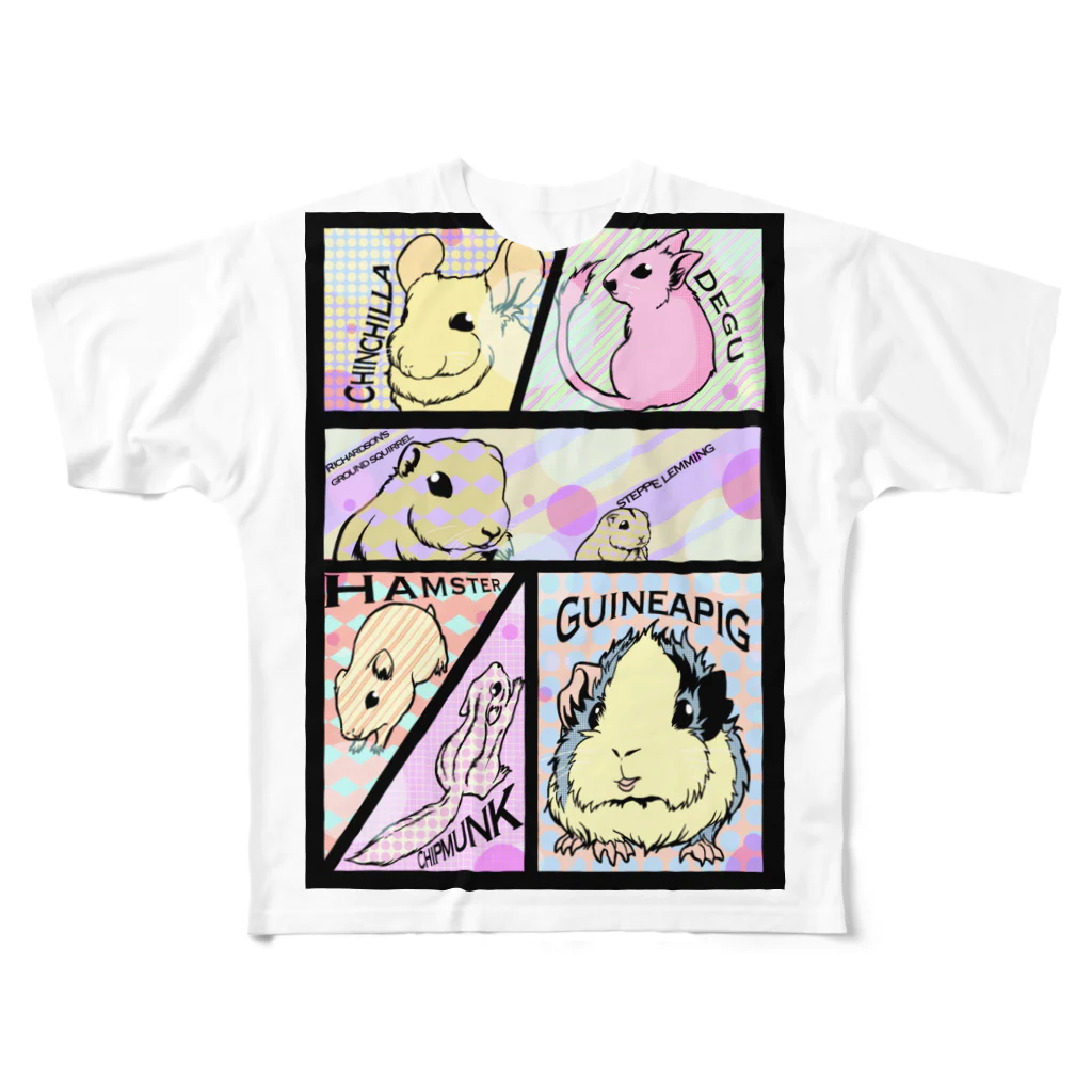 Lichtmuhleのコミックげっしーず All-Over Print T-Shirt