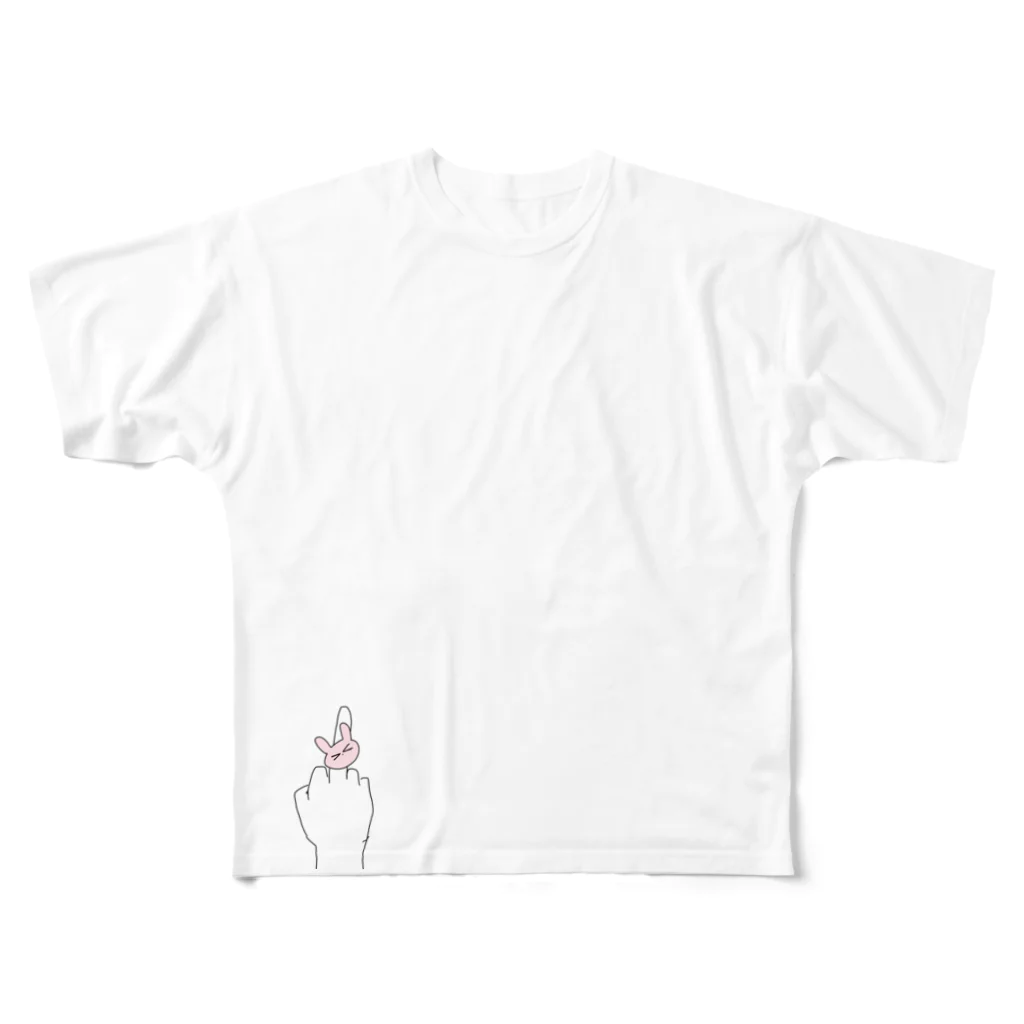 Wa10の可愛さでかくそうね🐰 フルグラフィックTシャツ