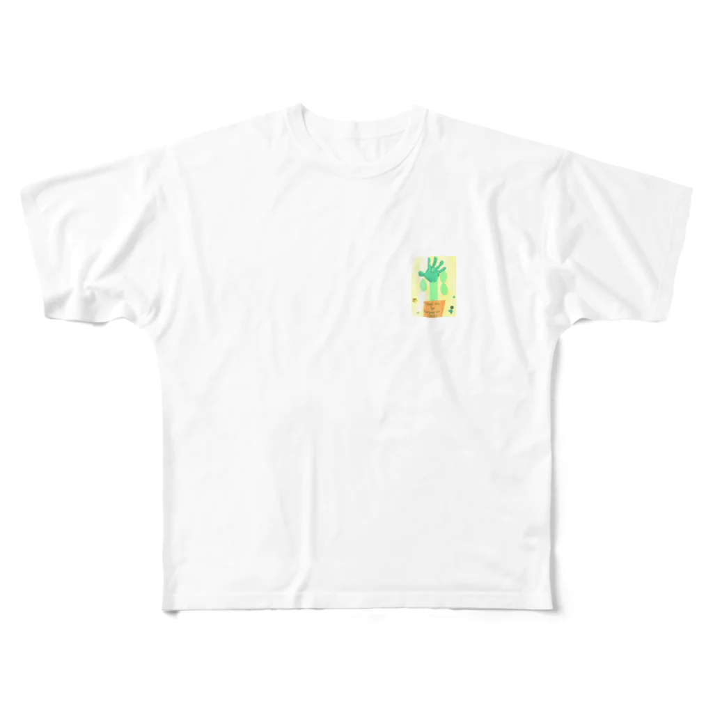 TripleYoshyのhand plant フルグラフィックTシャツ