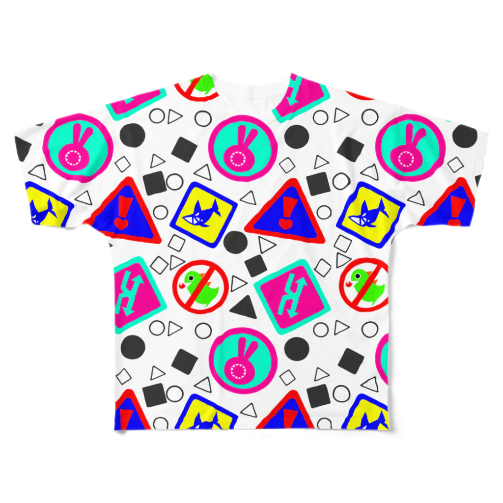 DELTAIDOのめちゃくちゃ標識T All-Over Print T-Shirt