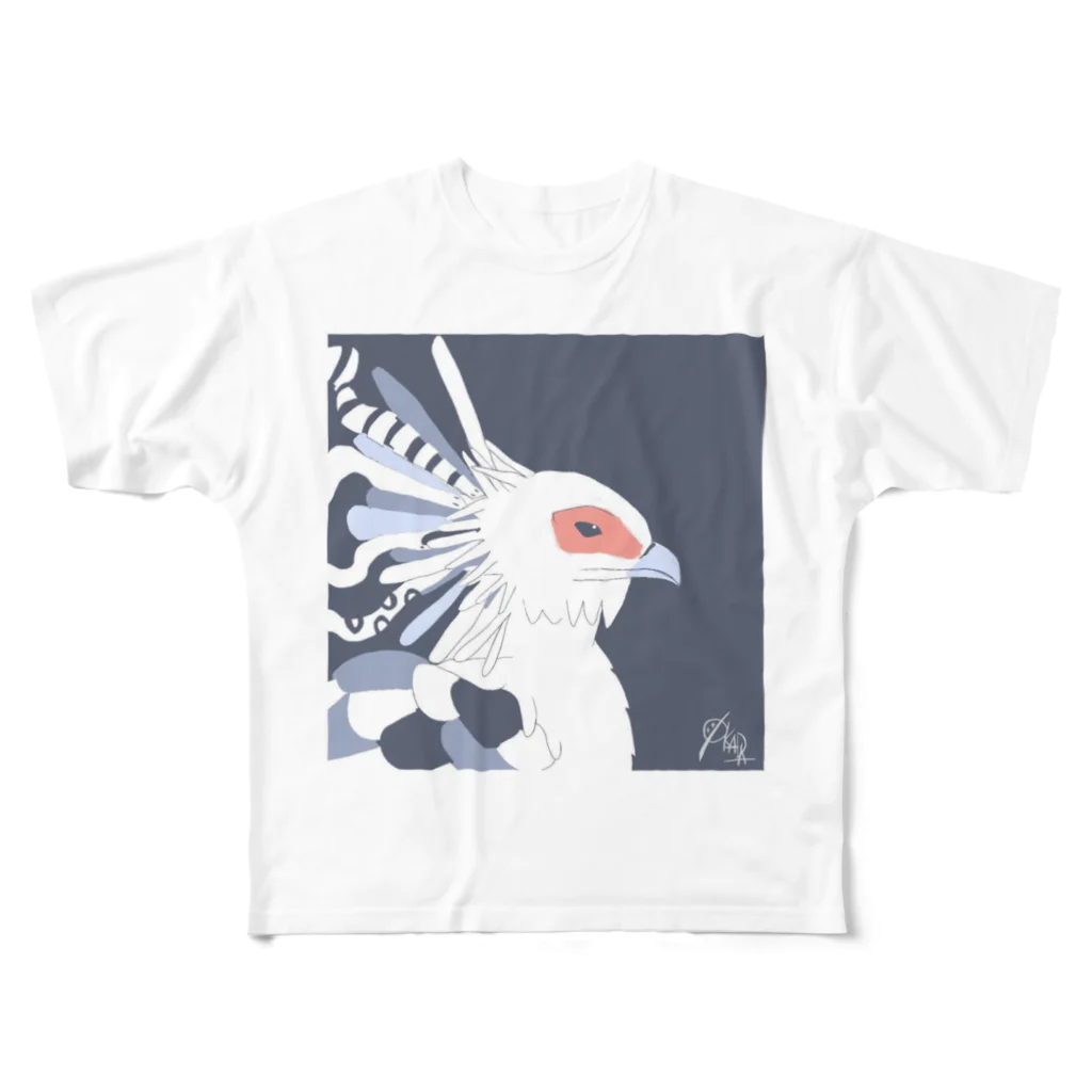 シン・オカダ(shinoka)の蛇喰鷲 ヘビクイワシ [ #珠鶏雑貨 ] All-Over Print T-Shirt