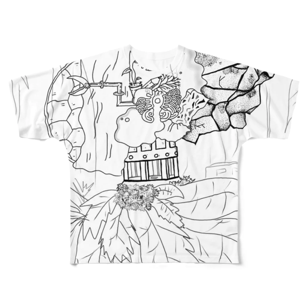 nanalo_olのコペルニクス (rough 1) All-Over Print T-Shirt