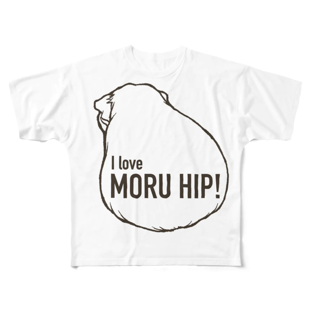 LichtmuhleのI love MORUHIP ♀ フルグラフィックTシャツ