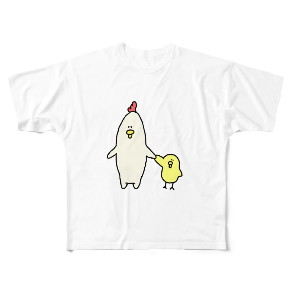 ちいさなかいじゅうさん。のままおててつなご。 フルグラフィックTシャツ