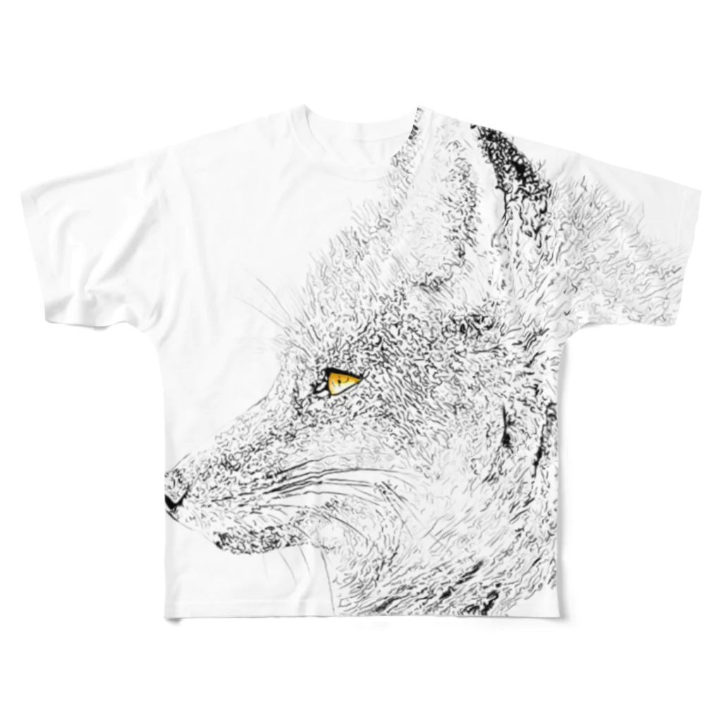 GENさんのお店のFOX All-Over Print T-Shirt