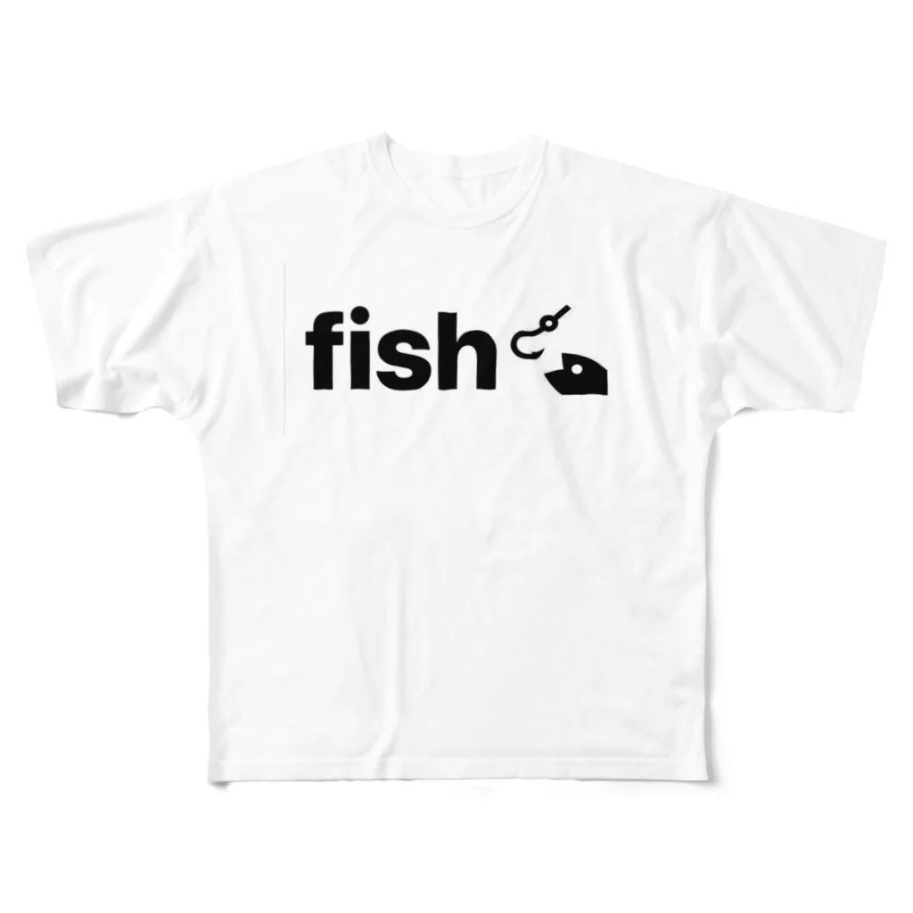 animalsのfish フルグラフィックTシャツ