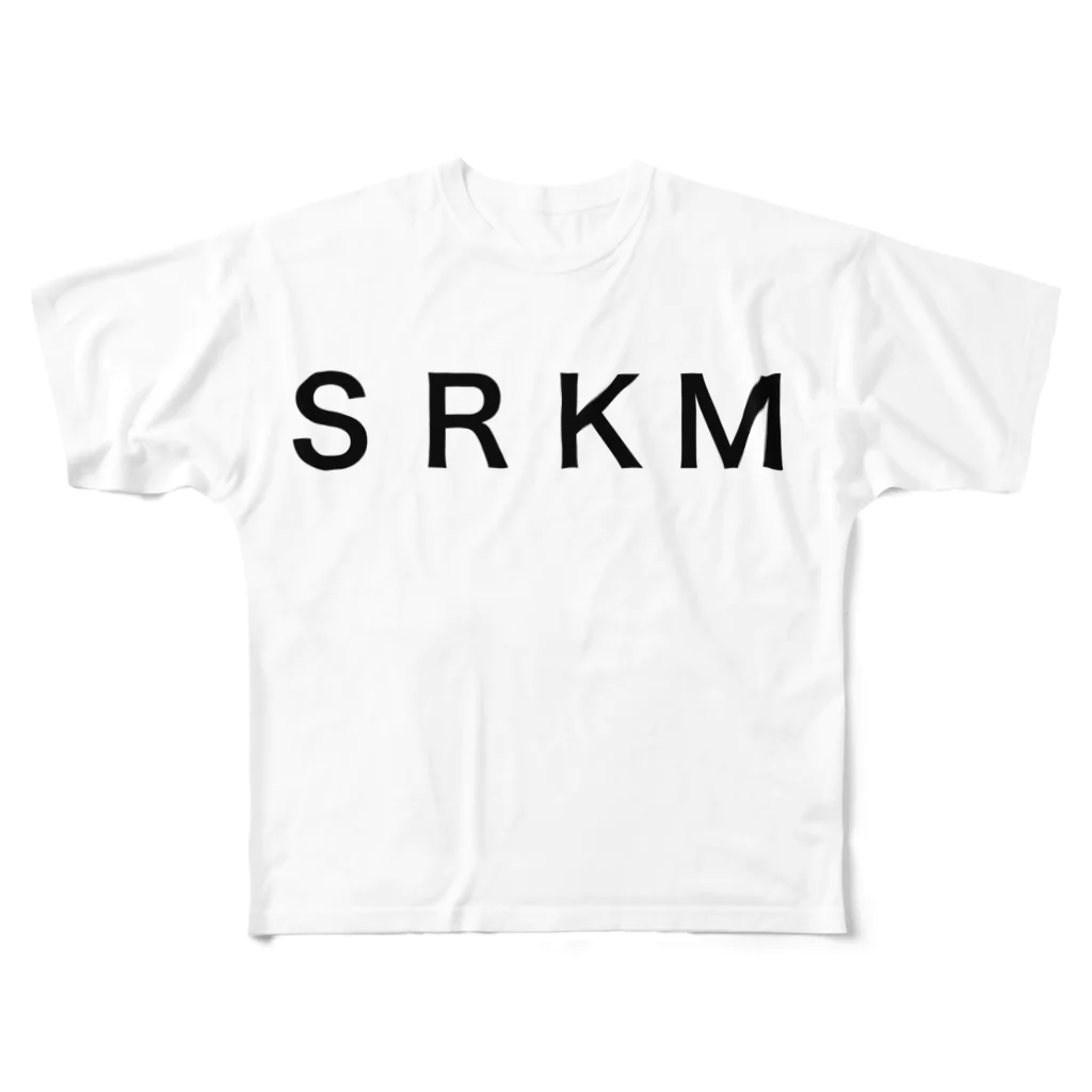 SRKMのSRKM（logo ver.） フルグラフィックTシャツ